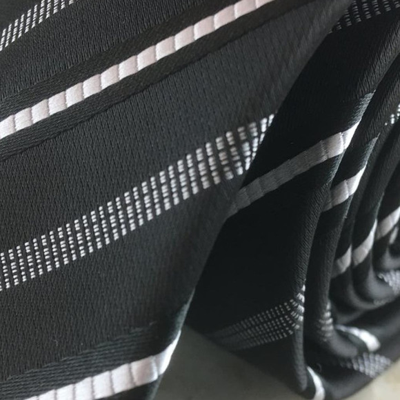 VERSA BLACK & SILVER REGIMENT TIE - Picture 14 of 14